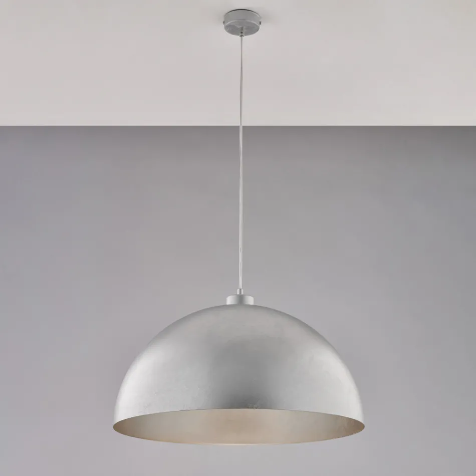 Elegant lampa i glas och metall tillverkad i Italien för raffinerade interiörer - Deneb Viadurini