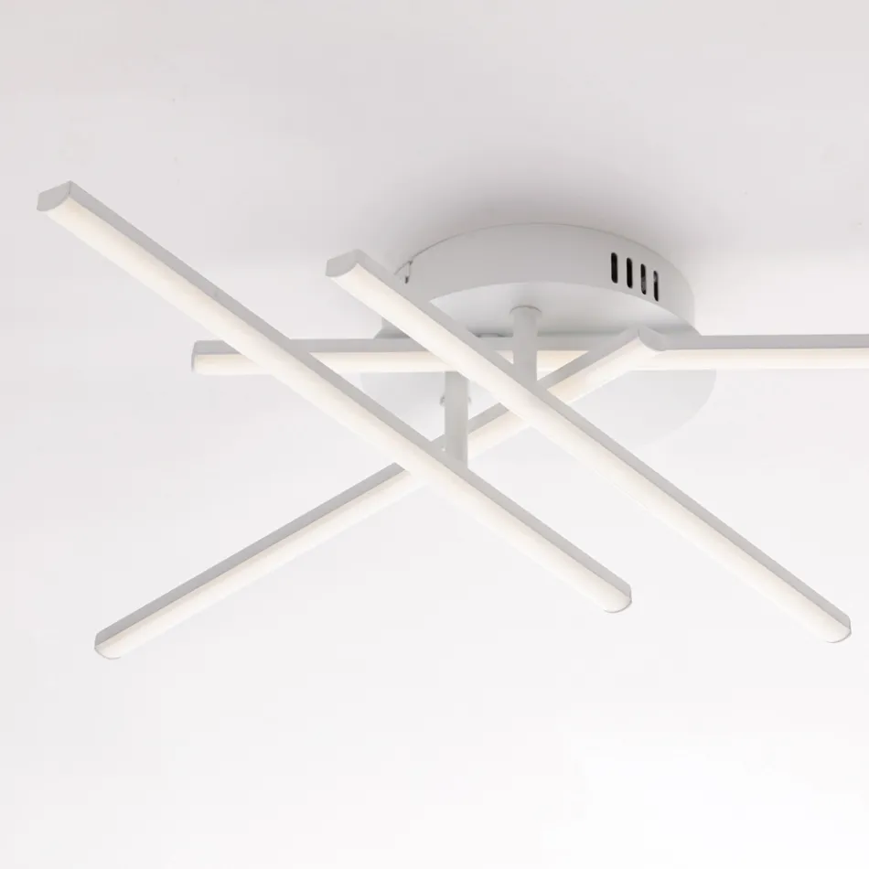 Elegant lampa i glas och metall tillverkad i Italien för raffinerade interiörer - Idra Viadurini