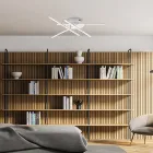 Elegant lampa i glas och metall tillverkad i Italien för raffinerade interiörer - Idra Viadurini