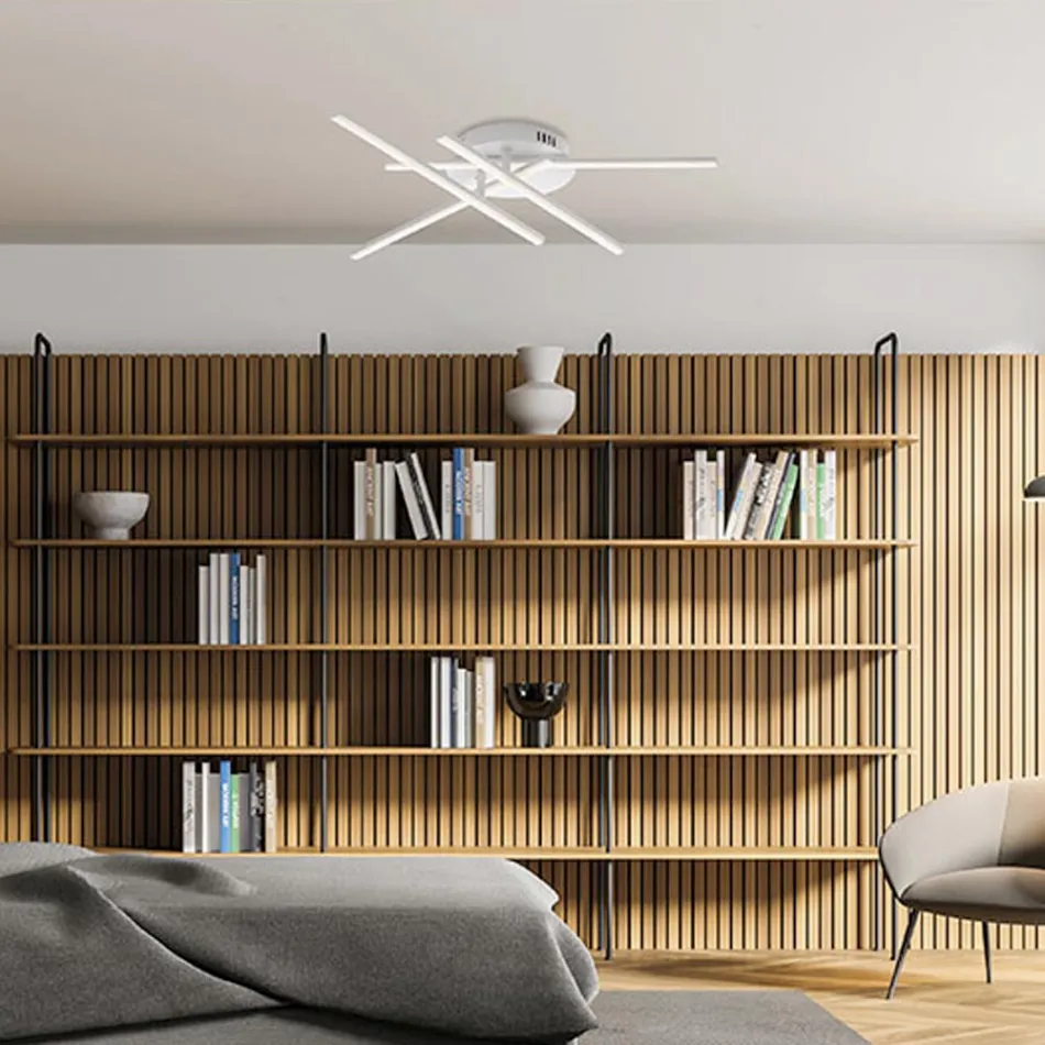 Elegant lampa i glas och metall tillverkad i Italien för raffinerade interiörer - Idra Viadurini