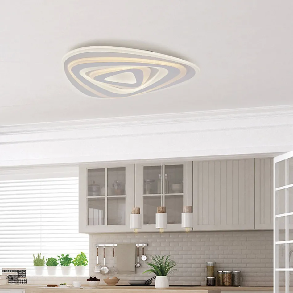 Elegant lampa i glas och metall tillverkad i Italien för raffinerade interiörer - Rigel Viadurini