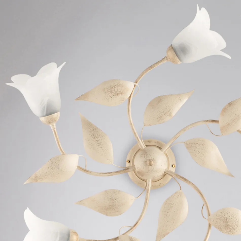 Elegant lampa i glas och metall Tillverkad i Italien för raffinerade interiörer – Sirio Viadurini