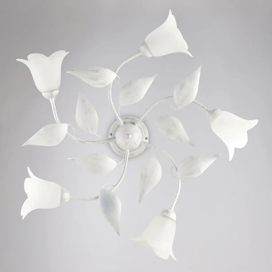 Elegant lampa i glas och metall Tillverkad i Italien för raffinerade interiörer – Sirio Viadurini