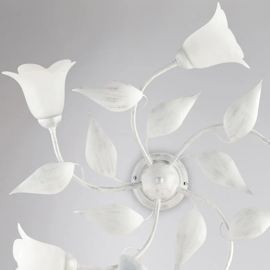 Elegant lampa i glas och metall Tillverkad i Italien för raffinerade interiörer – Sirio Viadurini