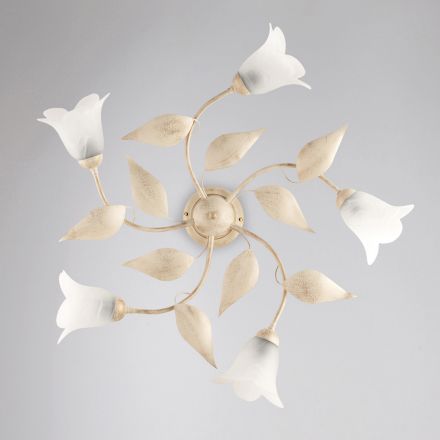 Elegant lampa i glas och metall Tillverkad i Italien för raffinerade interiörer – Sirio Viadurini