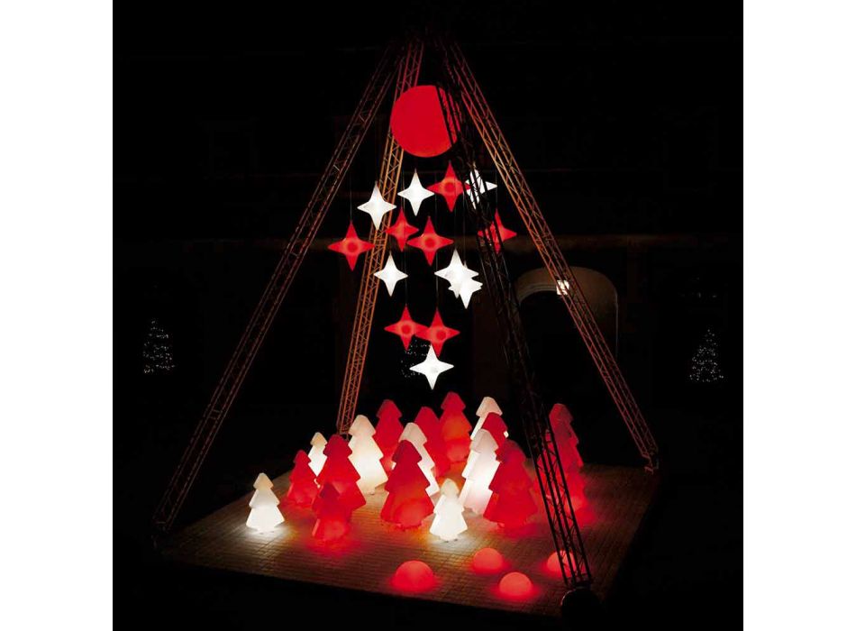 Dekorativ utomhus lampa Slide Lightree julgran gjord i Italien Viadurini