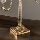 Flambeaux 7 Lights Klassisk lampa i porslin och blåst glas - Eteria Viadurini