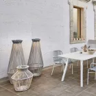 Trädgårdslampa i aluminium och fiber Made in Italy - Cricket av Varaschin Viadurini