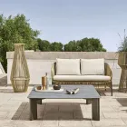 Trädgårdslampa i aluminium och fiber Made in Italy - Cricket av Varaschin Viadurini