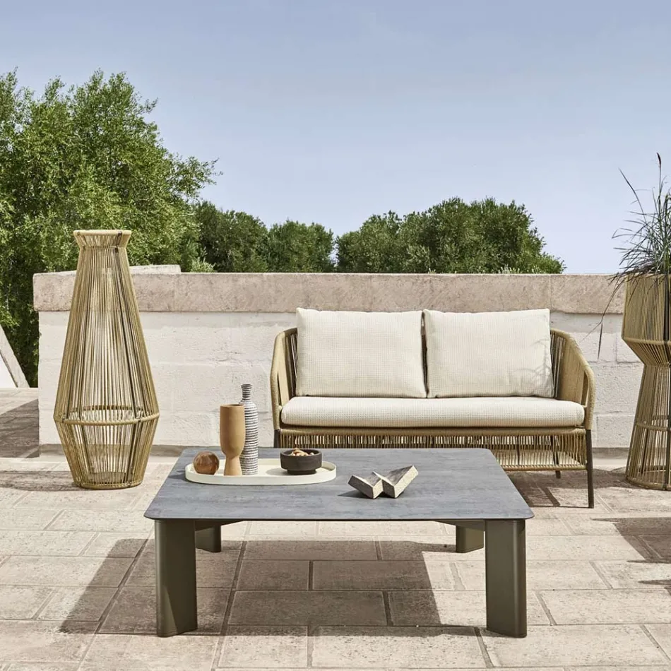 Trädgårdslampa i aluminium och fiber Made in Italy - Cricket av Varaschin Viadurini