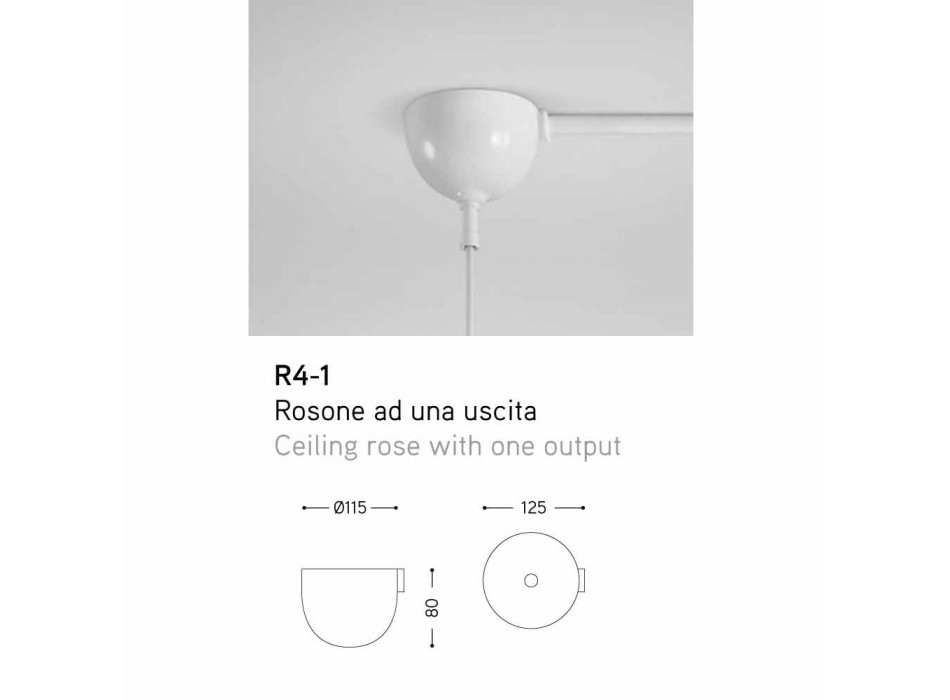 Den keramiska lampa av Aldo Bernardi Lustri Rose 1 utgång. Viadurini