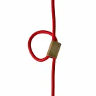 Lampa i bokskog och suspenderad keramik gjord i Italien Asien Viadurini