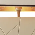 Grilli Zarafa gjorde Italien massivt trä nattduksbord / bordslampa Viadurini