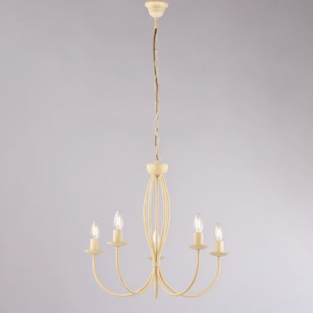 Shabby chic vit metalllampa för elegant inredning – Roccia Viadurini