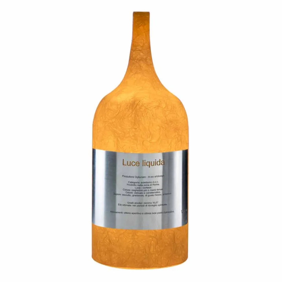 Bordslampa i färgad nebulit In-es.artdesign Luce Liquid1 Viadurini