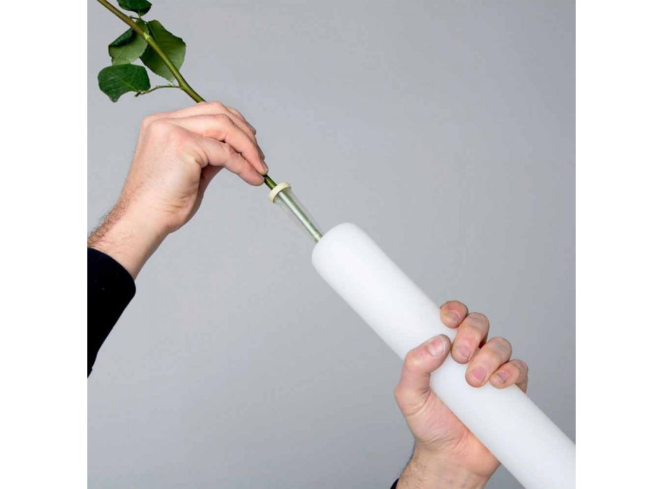 Design plastlampa med lysande blommavas - Ampull från Myyour Viadurini