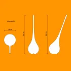 Design plastlampa med lysande blommavas - Ampull från Myyour Viadurini