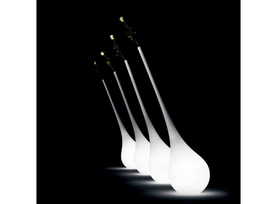 Design plastlampa med lysande blommavas - Ampull från Myyour Viadurini