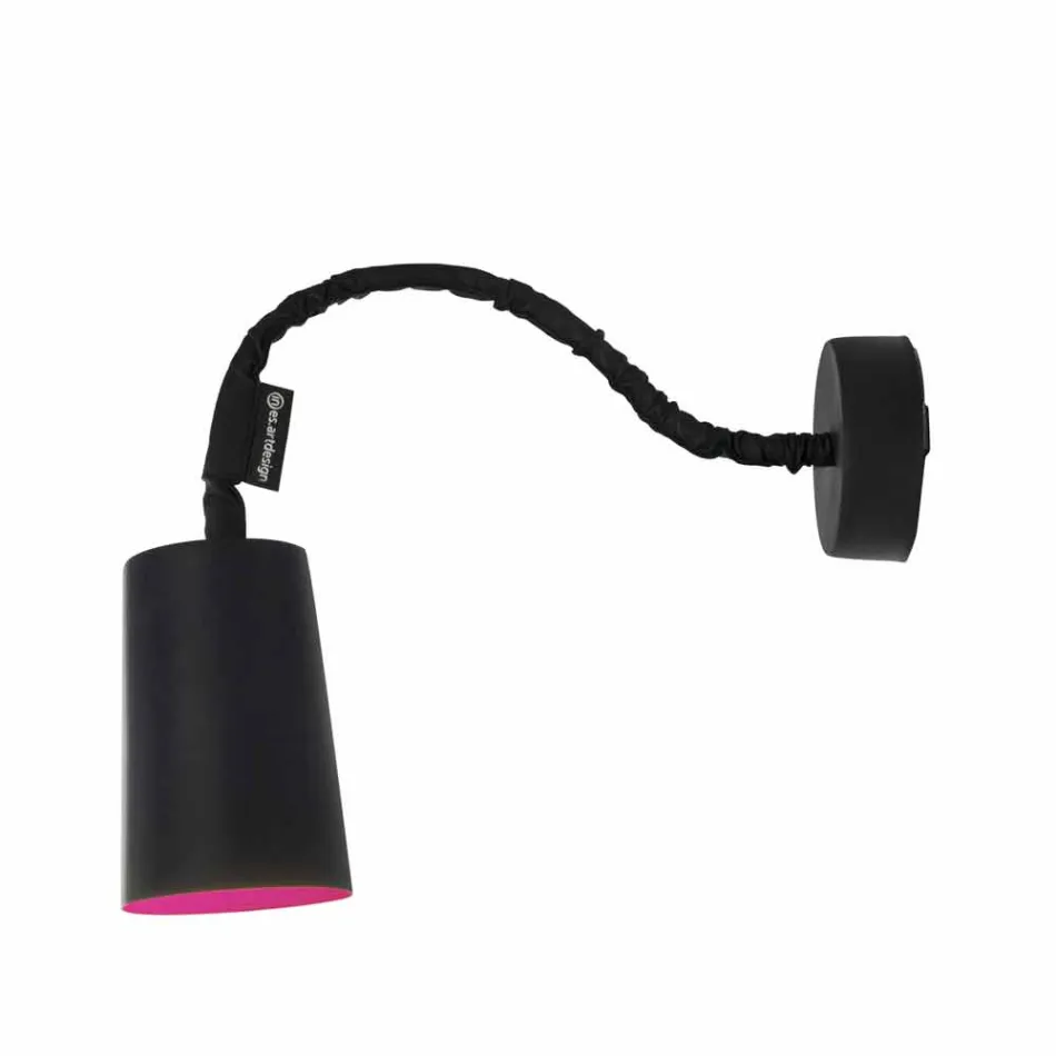 Väggmonterad hartslampa In-es.artdesign Färg med en modern svart tavla Viadurini