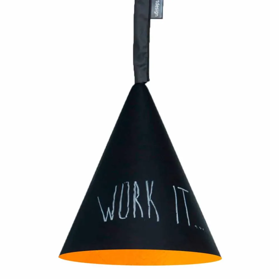 Resin pendant lampa In-es.artdesign Jazz Modern blackboard Viadurini