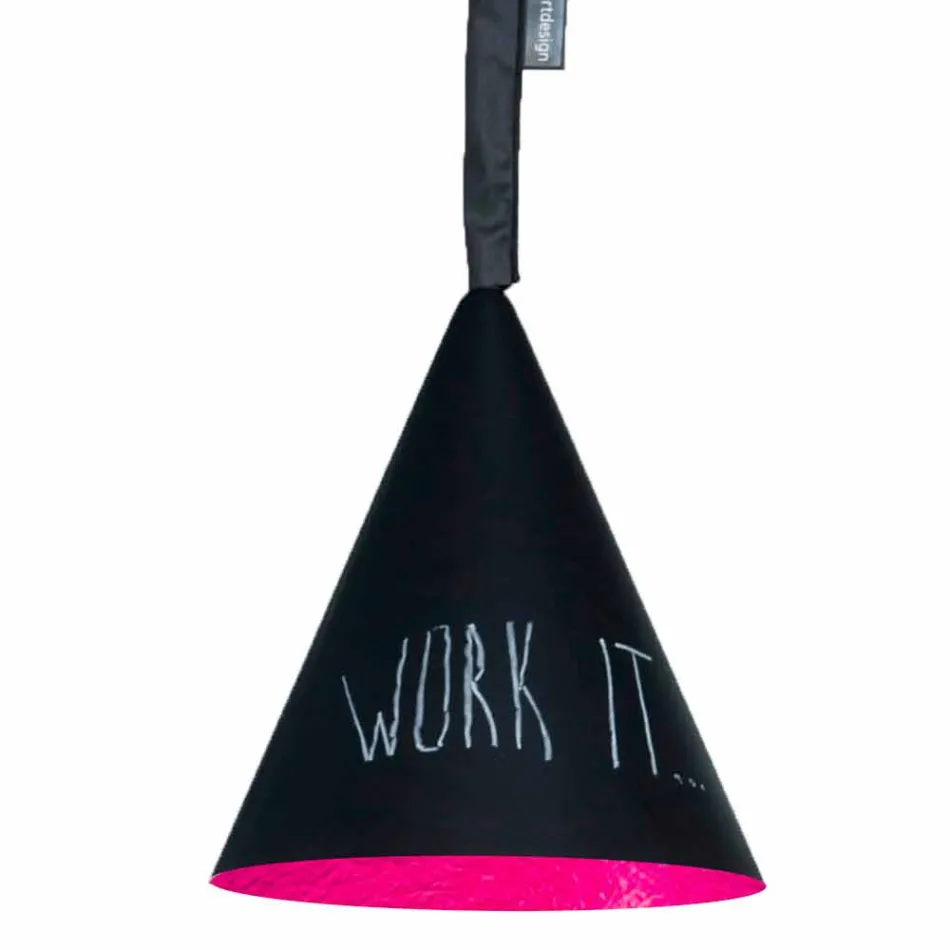 Resin pendant lampa In-es.artdesign Jazz Modern blackboard Viadurini