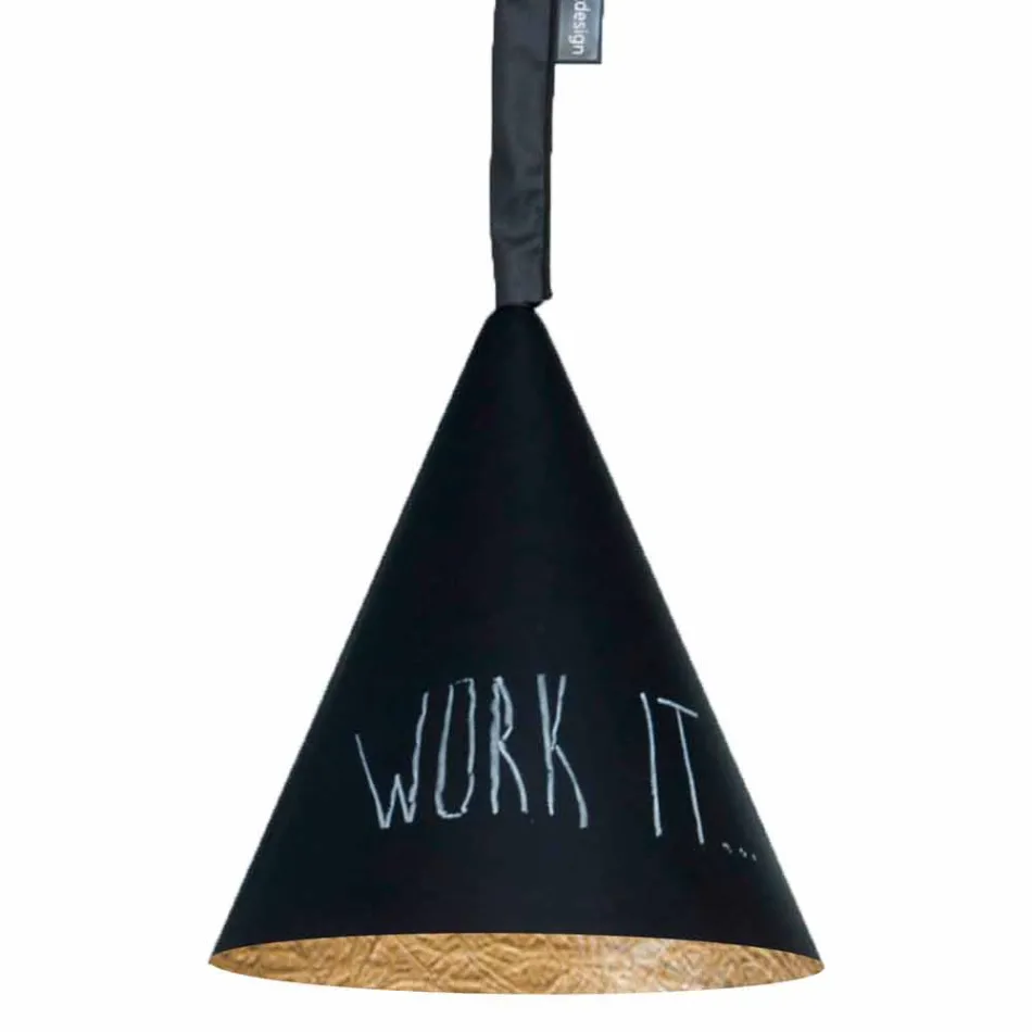 Resin pendant lampa In-es.artdesign Jazz Modern blackboard Viadurini