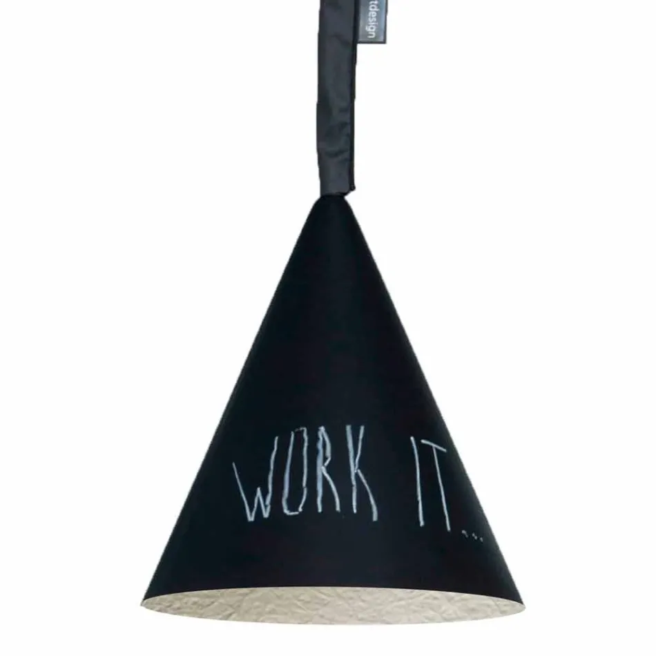 Resin pendant lampa In-es.artdesign Jazz Modern blackboard Viadurini