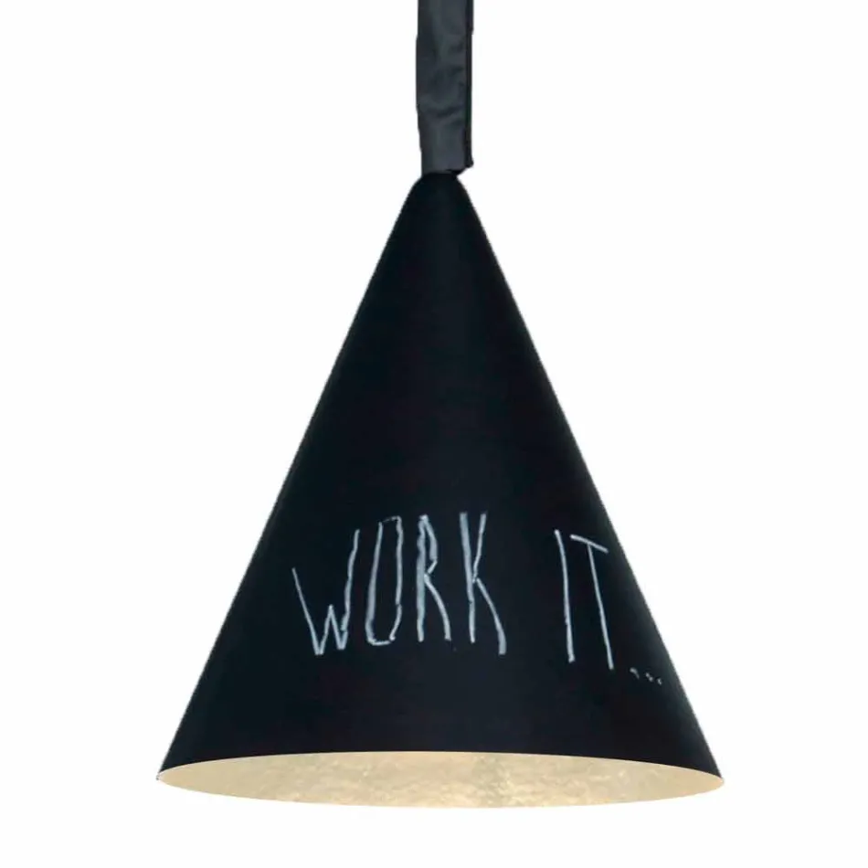 Resin pendant lampa In-es.artdesign Jazz Modern blackboard Viadurini