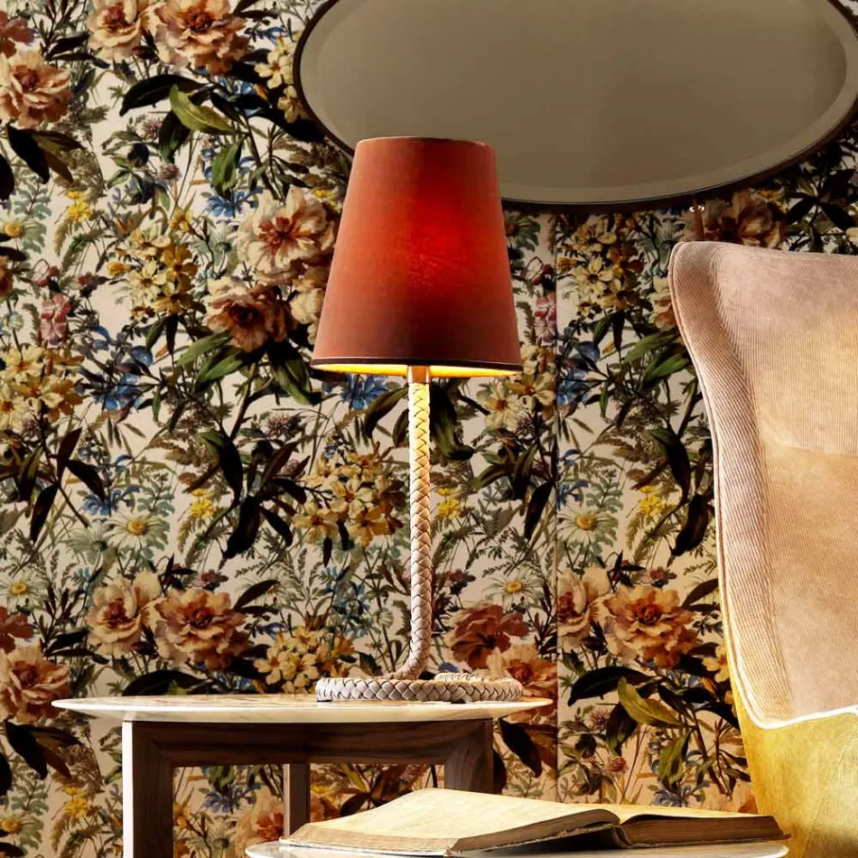 Grilli Snake tyg och bordslampa gjord i Italien Viadurini