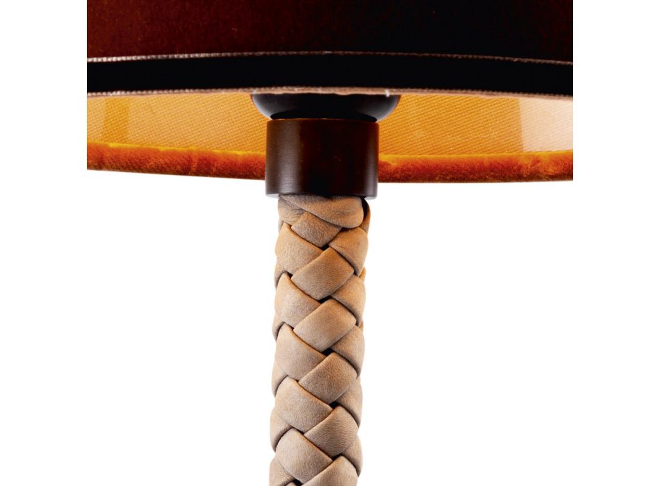 Grilli Snake tyg och bordslampa gjord i Italien Viadurini