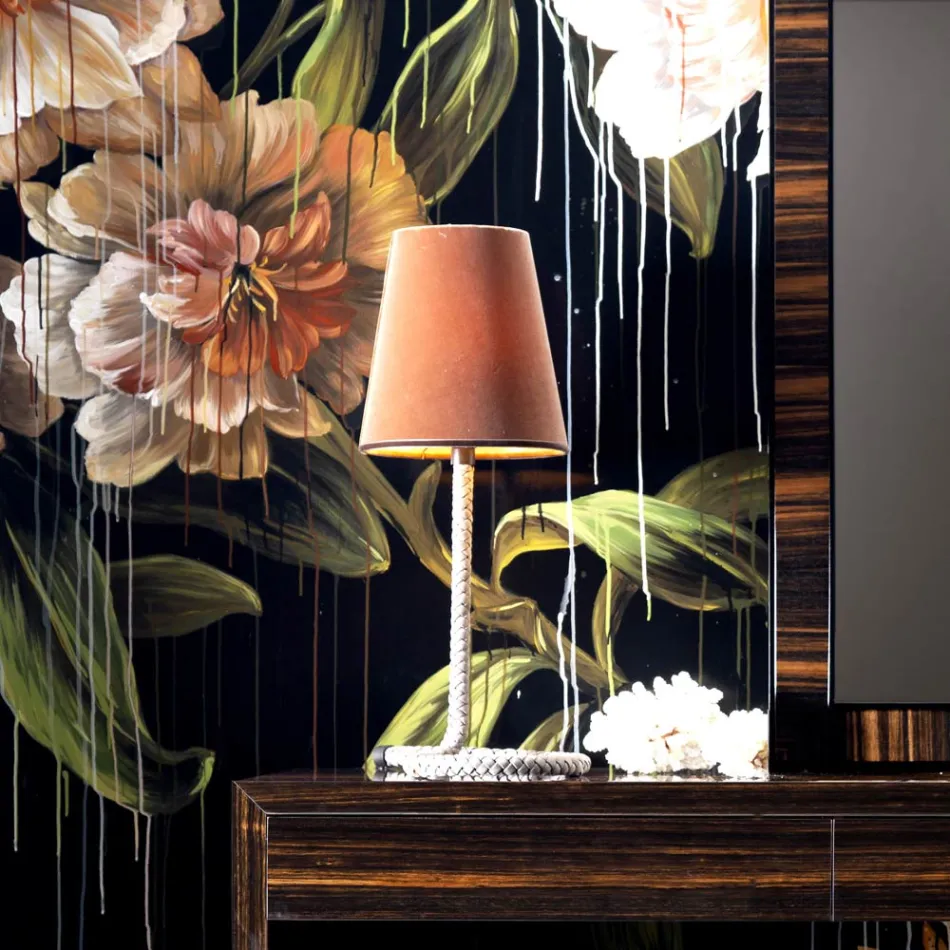 Grilli Snake tyg och bordslampa gjord i Italien Viadurini