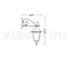 Glaslampa med formgjuten aluminiumstruktur Tillverkad i Italien - Scintilla Viadurini