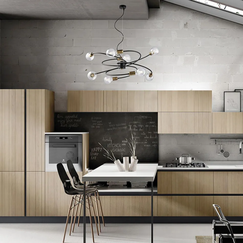 Italienskt tillverkad lampa i glas och metall för eleganta utrymmen – Venere Viadurini