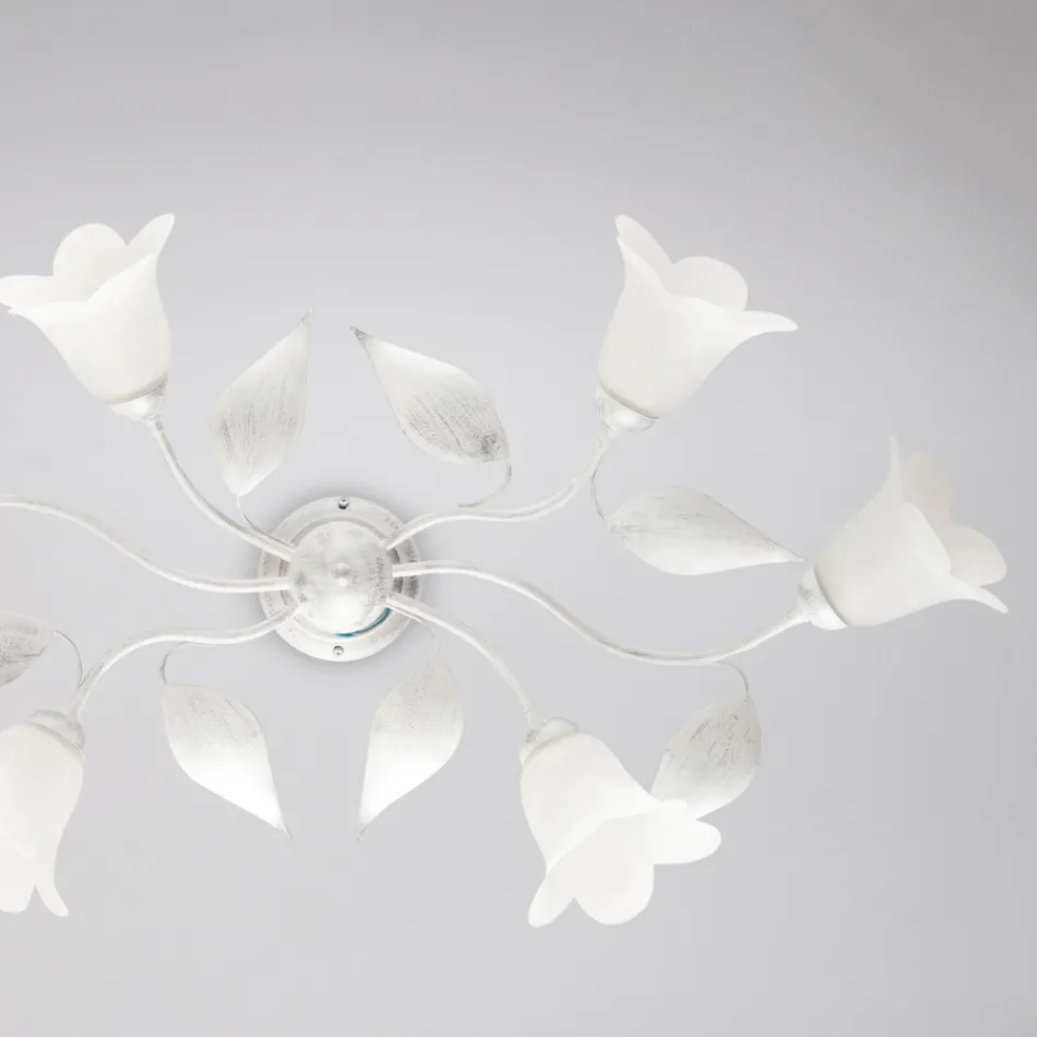 Tillverkad i Italien, lampa i glas och metall för eleganta möbler – Sirio Viadurini