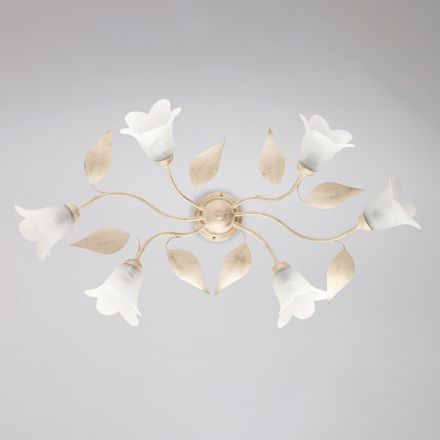 Tillverkad i Italien, lampa i glas och metall för eleganta möbler – Sirio Viadurini