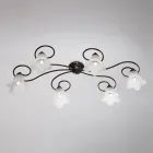 Tillverkad i Italien, glas- och metalllampa för raffinerade interiörer – Cometa Viadurini