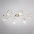 Tillverkad i Italien, glas- och metalllampa för raffinerade interiörer – Cometa Viadurini