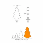 Inredningslampa för bord / golv Slide Lightree julgran gjord i Italien Viadurini