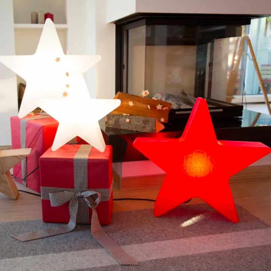 Inomhus eller utomhus vit, röd eller grön LED, sol- eller E27-lampa - Natalestar Viadurini