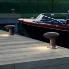 Design Led trädgårdslampa i grått eller brunt gjutjärn - Bitta av Il Fanale Viadurini