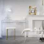 Led bordslampa i transparent plexiglas Tillverkad i Italien - Odette Viadurini