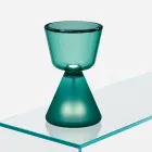 Murano LED-bordslampa i blåst glas Tillverkad i Italien - Isola Viadurini