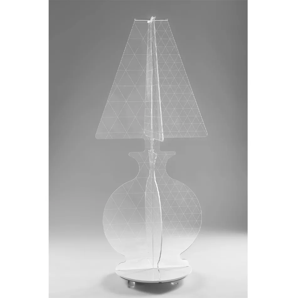Modern lasermärkt plexiglas golvlampa 3 storlekar - Raissa Viadurini