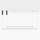 Modern LED-lampa i ribbat glas med exklusiv design tillverkad i Italien - Lys Viadurini