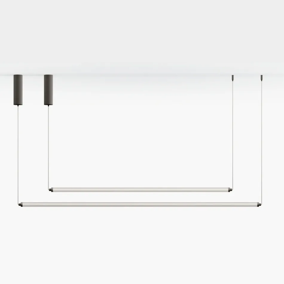 Modern LED-lampa i ribbat glas med exklusiv design tillverkad i Italien - Lys Viadurini