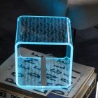 Rgb Led-lampa i Transparent Akryl Kristalllaserdekor - Robiola Viadurini