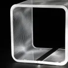 Ledlampa Lysande Transparent Akryl Soffbord Laser Decor - Robiola Viadurini