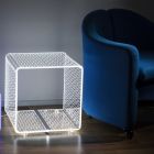 Ledlampa Lysande Transparent Akryl Soffbord Laser Decor - Robiola Viadurini