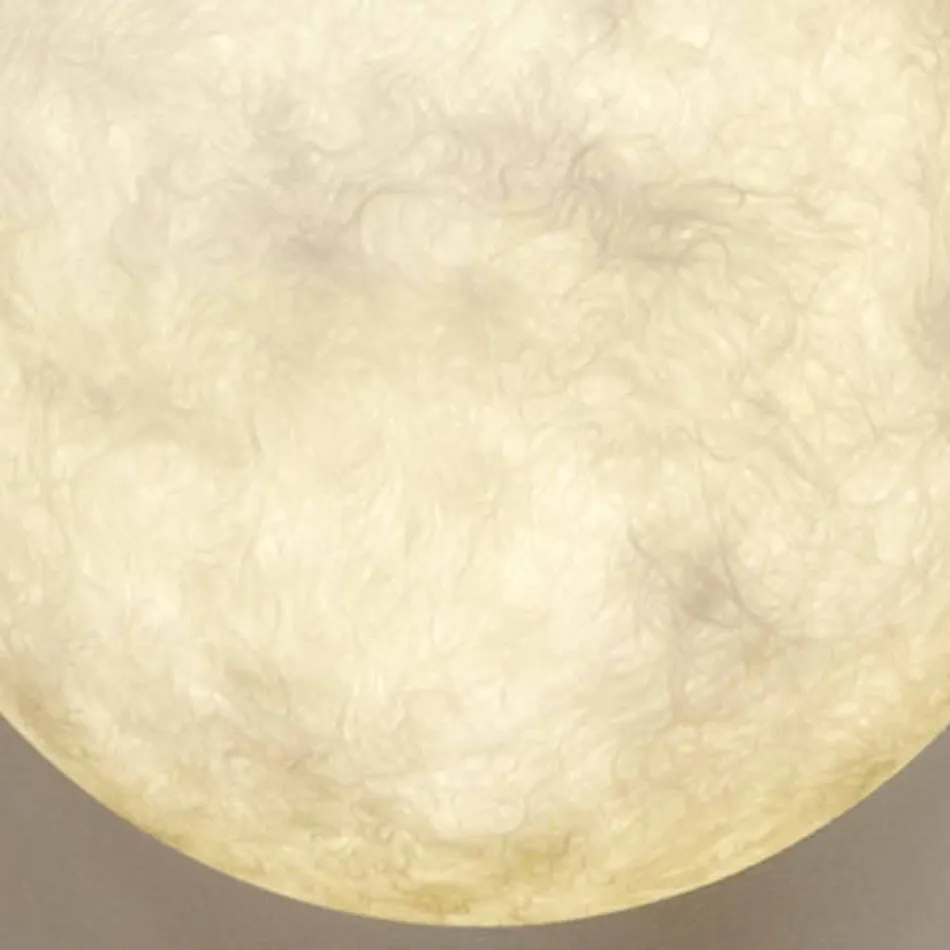 Modern vägglampa In-es.artdesign A. Månen i nebulit Viadurini