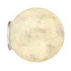 Modern vägglampa In-es.artdesign A. Månen i nebulit Viadurini